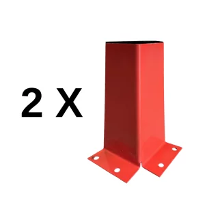 2er-Set Rammschutz für Palettenregal, 260 mm Stahl-Fußschutz, 3,2 mm Stärke