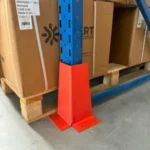 3er-Set Rammschutz für Palettenregal, 260 mm Höhe, Stahl-Anfahrschutz für Regalstützen – Bild 3