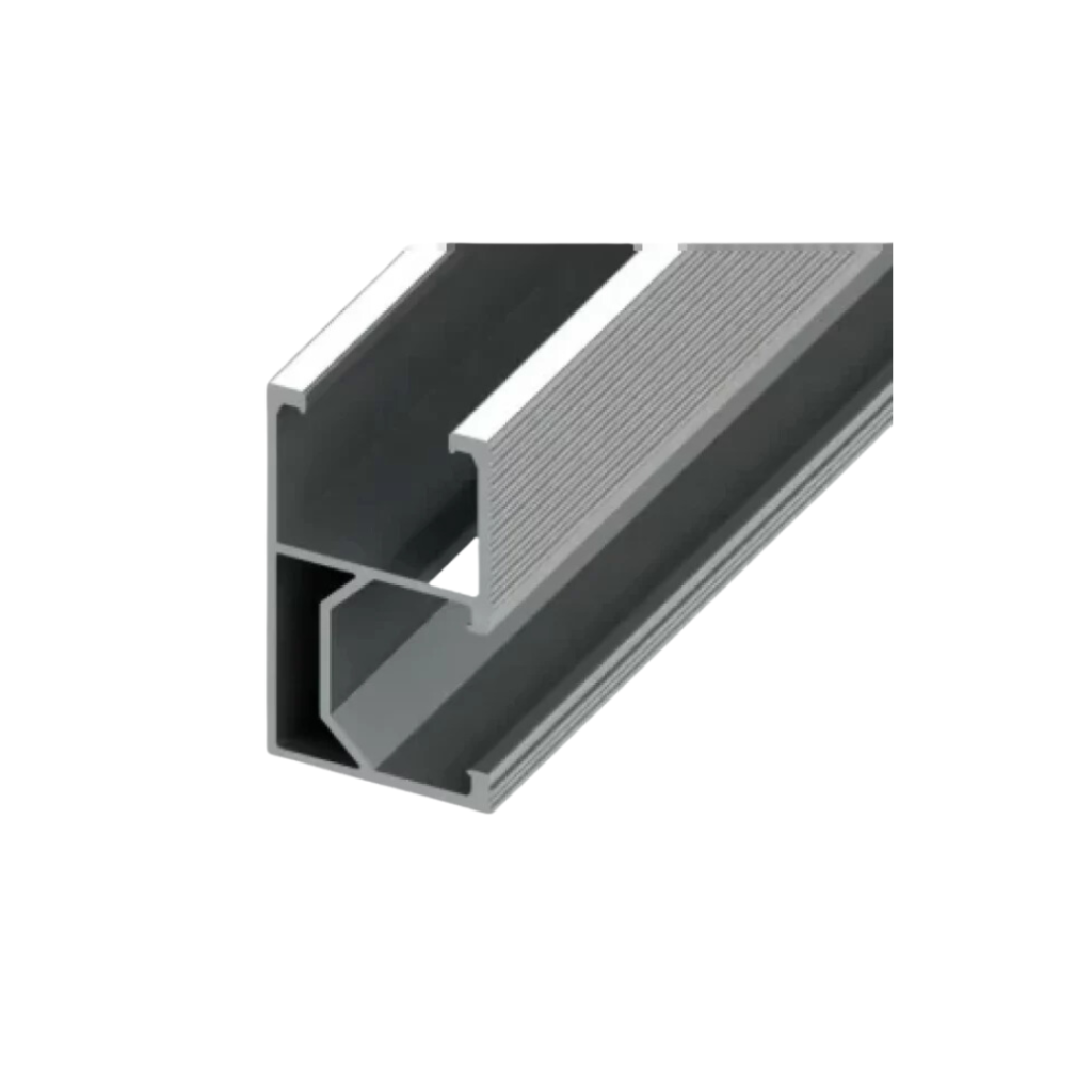Aluminium-Montageschiene für Photovoltaikmodule 3,6 m – 26 × 44 mm