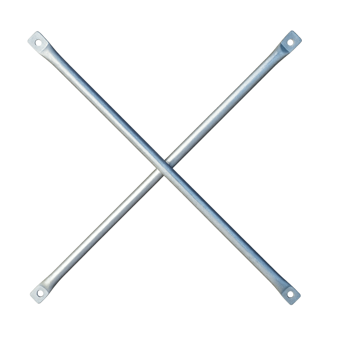 Gerüstdiagonale 220 cm aus Stahl – Aussteifung für stabile Fassadengerüste Gerüstdiagonale 220 cm aus Stahl – Aussteifung für stabile Fassadengerüste