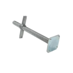 Höhenverstellbarer Stellfuß M33, 700 mm, Grundplatte 120×120×5 mm, 0,45 kg – Bild 3