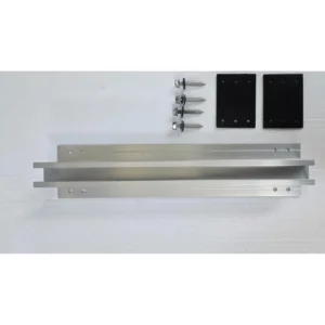 Mini-Schiene 340 mm, höhe 60 mm, mit gummischutz und 4 selbstbohrenden schrauben 6,3×38