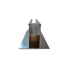 Mini-Schiene 340 mm, höhe 60 mm, mit gummischutz und 4 selbstbohrenden schrauben 6,3×38
