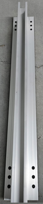Mini-Schiene 550 mm mit 60 mm Höhe inkl. Gummischutz und 2 selbstbohrenden Schrauben 6,3 x 25 – Bild 4