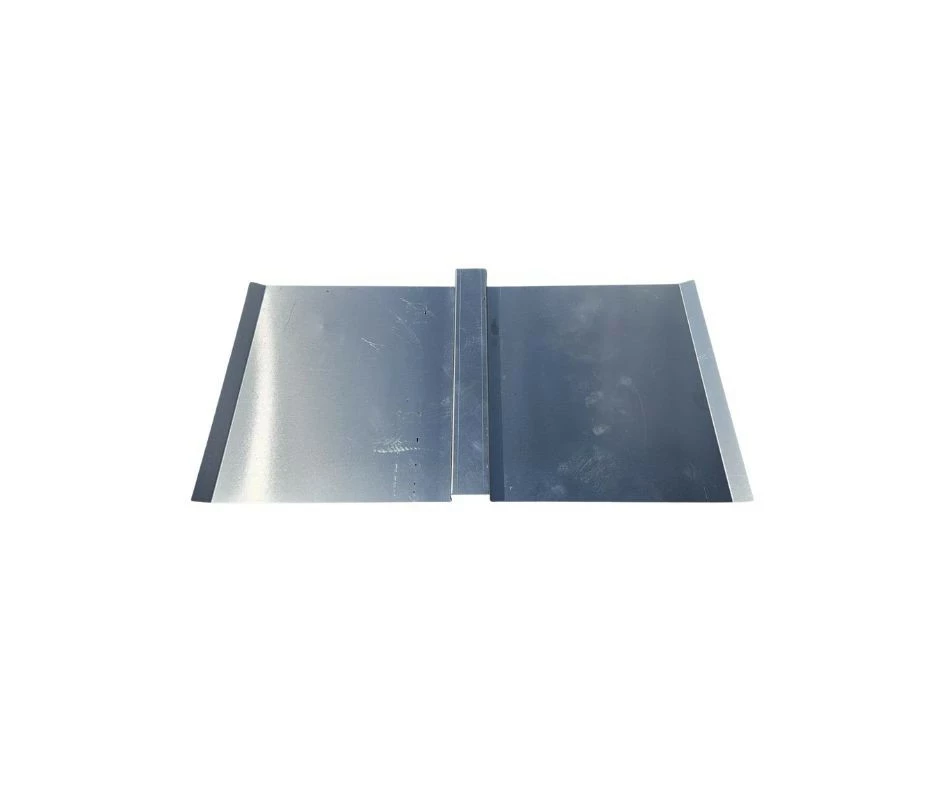 Mittelballastschale aus Stahl 595,64 × 300 × 0,5 mm mit 4 selbstbohrenden Schrauben 6,3 × 25