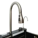 Multifunktionale küchenspüle schwarz – edelstahl premium 800 × 460 × 220 mm – Bild 7