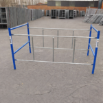 Oberes Gerüstmodul mit Sicherheitsrahmen aus Stahl 1219 × 1000 × 1800 mm – Bild 3