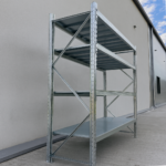 Regalstütze für Metallregal 600 x 2000 mm, verzinkter Stahl, hohe Stabilität und Tragfähigkeit