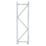 Regalstütze für Metallregal 600 x 2000 mm, verzinkter Stahl, hohe Stabilität und Tragfähigkeit