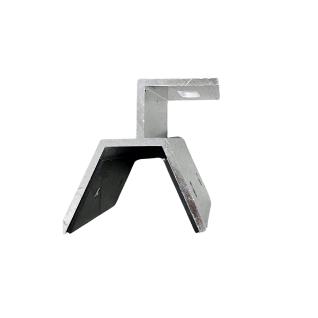 Sandwichplatten-Klemme 75 mm mit EPDM und 4 Edelstahl-Schrauben für Photovoltaik