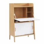 Sekretär schreibtisch weiß holz – kompakt & modern design – Bild 2