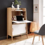 Sekretär schreibtisch weiß holz – kompakt & modern design – Bild 4