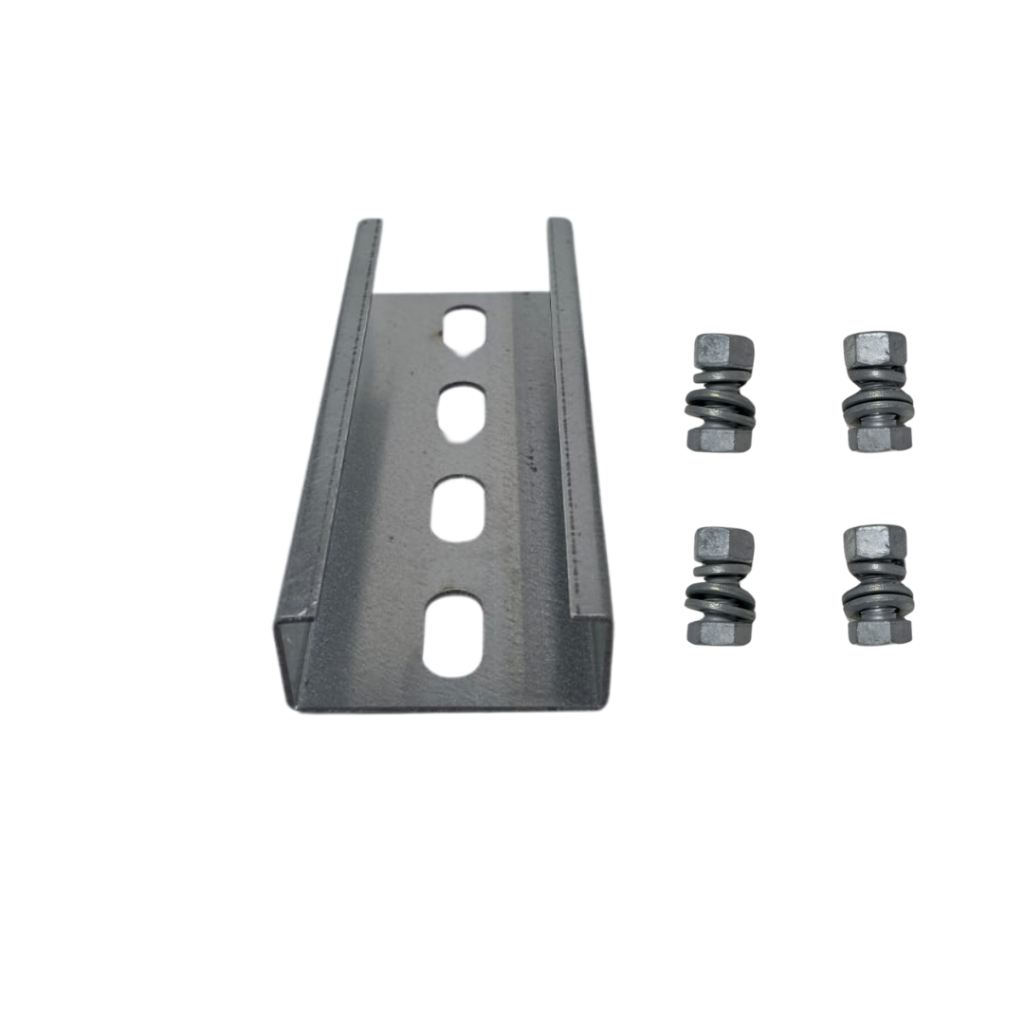 Verbindungselement für Freiflächen-Photovoltaikanlagen (Sattel-System)