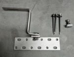 Verstellbare Edelstahl-Klemme für Photovoltaik auf Ziegeldach inkl. T-Bolt und 3 Schrauben 6x75 – Bild 7