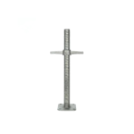 Verstellbare Gerüstspindel M33 x 700 mm mit Grundplatte 120×120×5 mm, 0,45 kg