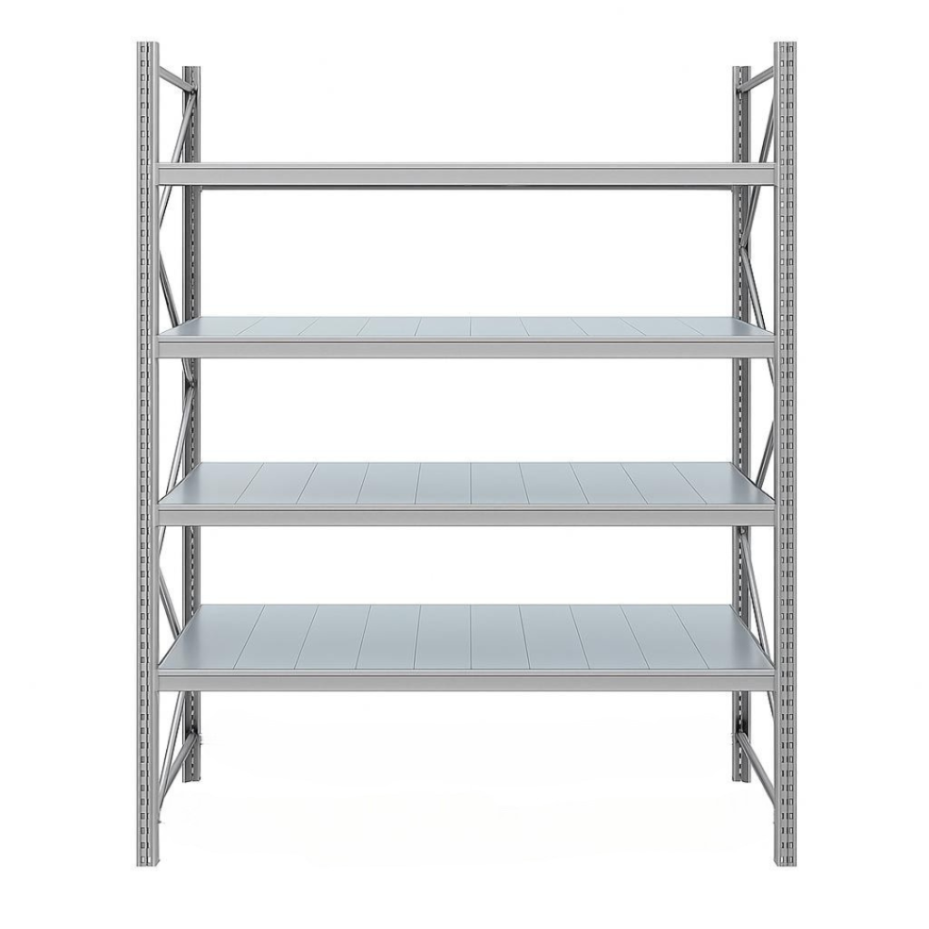 Verzinktes Metallregal 1000 x 600 x 2000 mm, 800 kg Tragkraft, Lagerregal für Werkstatt und Garage